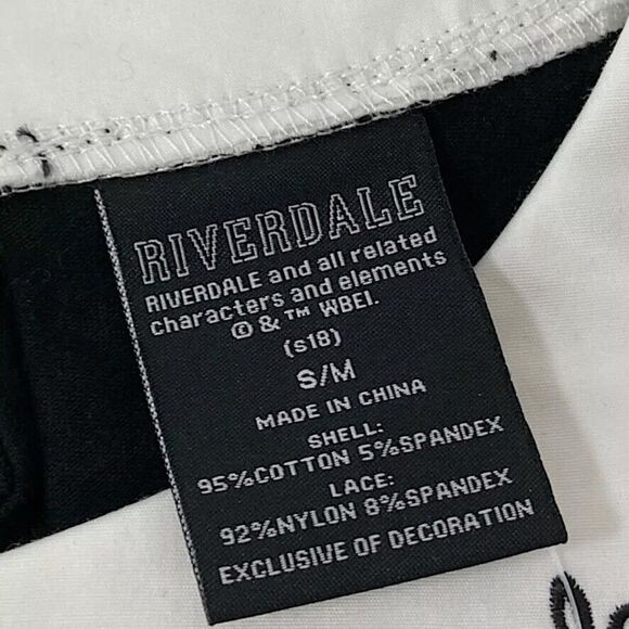 Riverdale Veronica Costume Cosplay Black Lace A-Line Dress Fit Flare JUNIORS S/M - Picture 10 of 16